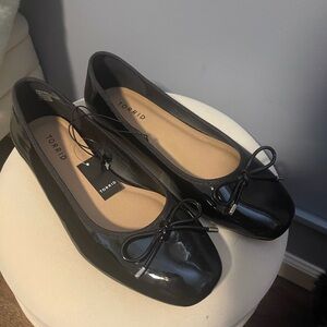 Torrid Black Flats with Bow Detail